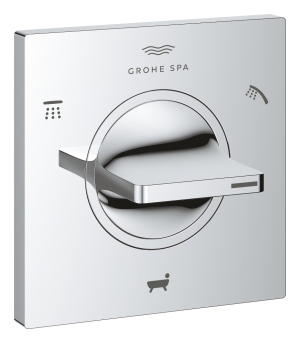 Внешняя часть переключателя потоков GROHE Allure на 3 положения, хром (19590001)