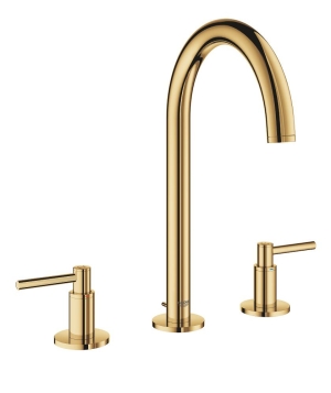 Смеситель для раковины GROHE Atrio двухвентильный на 3 отверстия, холодный рассвет глянец (20009GL3)