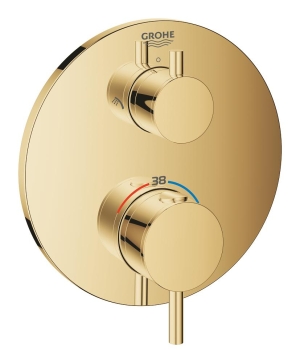 Внешняя часть термостата для душа GROHE Atrio на 2 потребителя, холодный рассвет глянец (24135GL3)