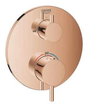 Внешняя часть термостата для ванны GROHE Atrio на 2 потребителя, теплый закат глянец (24138DA3)