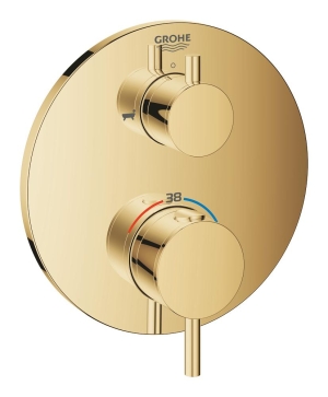 Внешняя часть термостата для ванны GROHE Atrio на 2 потребителя, холодный рассвет глянец (24138GL3)