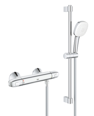 Термостат для душа GROHE Grohtherm 1000 с душевым гарнитуром, хром (34820005)