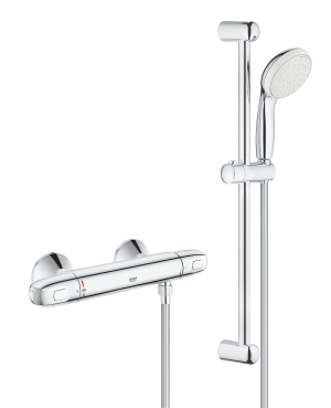 Термостат для душа GROHE Grohtherm 1000 с душевым гарнитуром, хром (34151004)