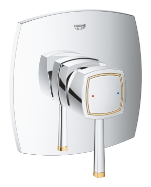 Внешняя часть смесителя для душа GROHE Grandera, хром/золото (24067IG0)