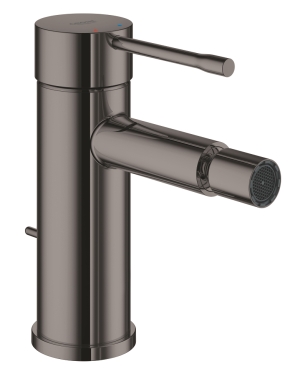 Смеситель для биде GROHE Essence с донным клапаном, темный графит глянцевый (24178A01)