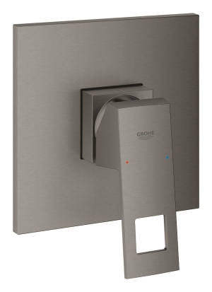 Внешняя часть смесителя для душа GROHE Eurocube, темный графит матовый (24061AL0)