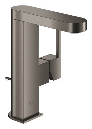 Смеситель для раковины GROHE Plus с донным клапаном, M-Size, темный графит матовый (23871AL3)