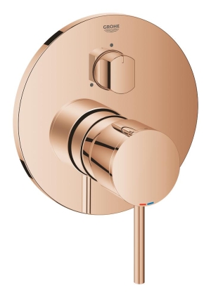 Внешняя часть смесителя для ванны GROHE Atrio на 3 потребителя, теплый закат глянец (24096DA3)
