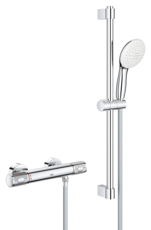Термостат для душа GROHE Grohtherm 1000 Performance с душевым гарнитуром, хром (34834001)