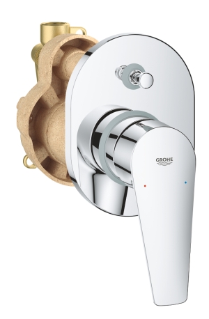 Смеситель для ванны GROHE BauEdge в комплекте с монтажной , хром (29039001)
