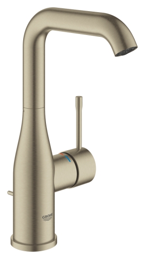 Смеситель для раковины GROHE Essence с донным клапаном, L-size, никель матовый (24174EN1)