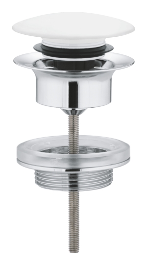 Донный клапан для раковины GROHE 1 1/4 дюйма, белая луна (65807LS0)