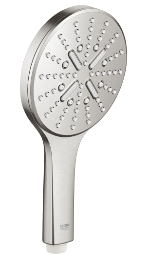Ручной душ GROHE Rainshower SmartActive 130, 3 режима, суперсталь (26574DC0)