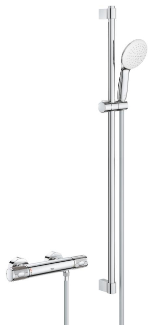 Термостат для душа GROHE Grohtherm 1000 Performance с душевым гарнитуром, хром (34835001)