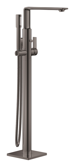 Внешняя часть смесителя для ванны GROHE Allure напольного монтажа, темный графит глянец (25222A01)