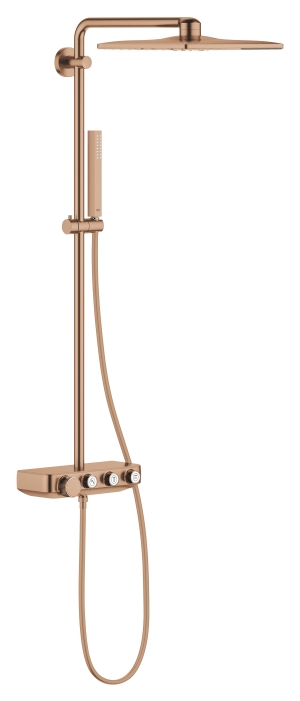 Душевая система GROHE Euphoria SmartControl 310 DUO Cube с термостатом, теплый закат матовый (26508Dl0)