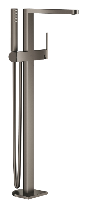 Внешняя часть смесителя для ванны GROHE Plus напольного монтажа, темный графит матовый (23846AL3)