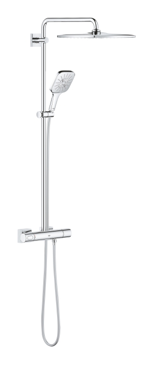 Душевая система GROHE Rainshower SmartActive 310 Cube с термостатом для душа, хром (26652000)