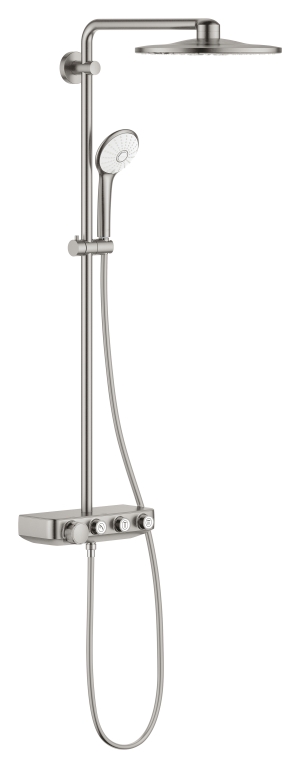 Душевая система с термостатом GROHE Euphoria SmartControl 310 DUO, суперсталь (26507DC0)