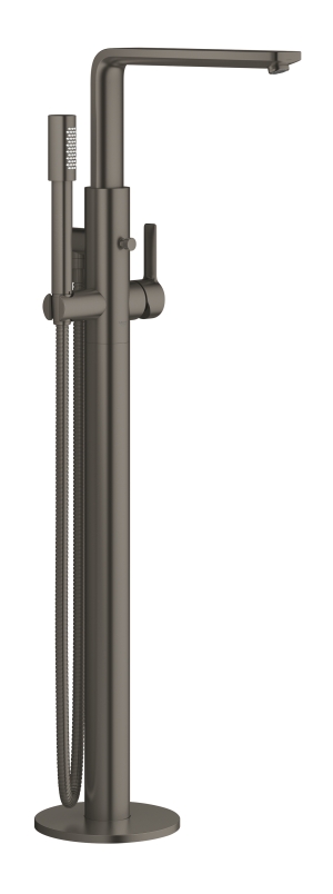 Внешняя часть смесителя для ванны GROHE Lineare напольного монтажа, темный графит матовый (23792AL1)