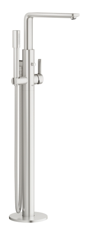 Внешняя часть смесителя для ванны GROHE Lineare напольного монтажа, суперсталь (23792DC1)