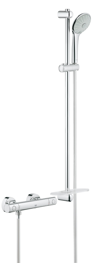 Термостат для душа GROHE Grohtherm 1000 Cosmopolitan M с душевым гарнитуром, хром (34321002)