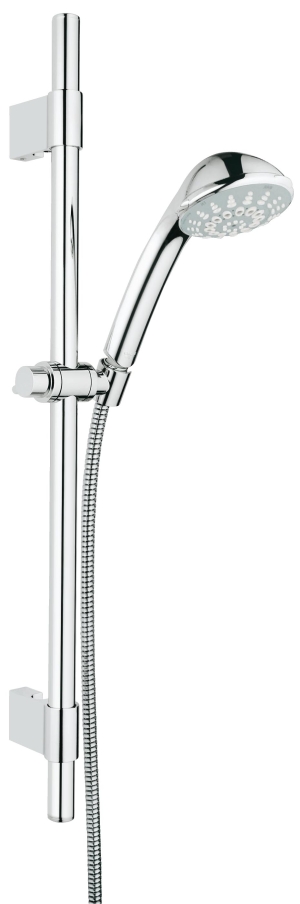 Душевой гарнитур GROHE Relexa Champagne 100, 4 режима струи, душевая штанга 600 мм, 7,5 л/мин, хром (28944000)