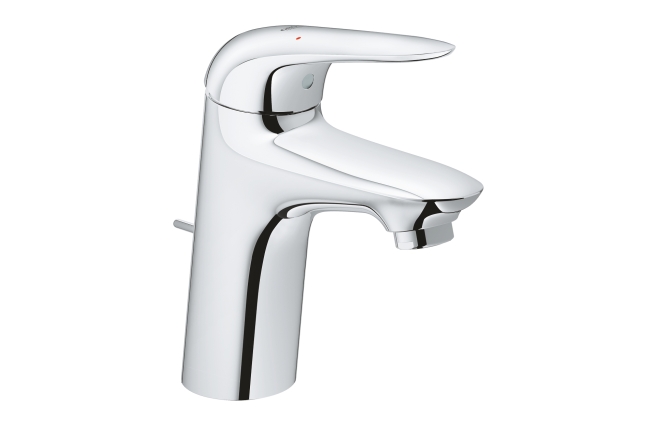 Смеситель для раковины GROHE Wave с донным клапаном, S-Size, хром (32284001)