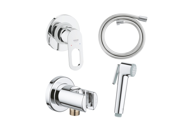 Комплект для гигиенического душа GROHE BauLoop скрытого монтажа, хром (125078)