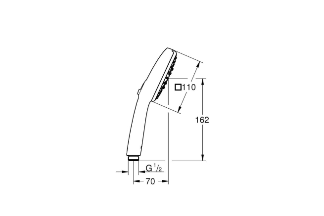 Ручной душ GROHE Tempesta Cube 110, 3 режима, хром (27572003)