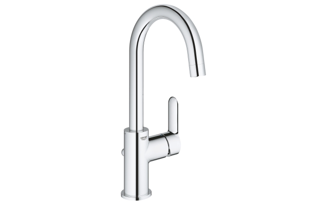 Смеситель для раковины GROHE BauEdge, с донным клапаном, L-Size, хром (23760000)