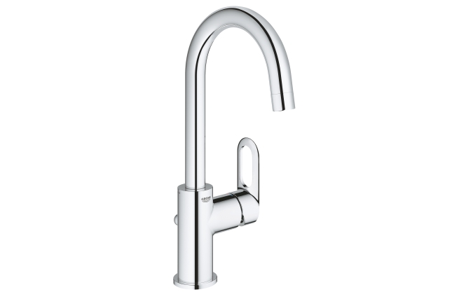 Смеситель для раковины GROHE BauLoop с донным клапаном, L-Size, хром (23763000)