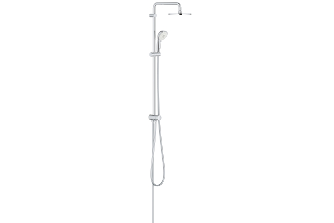 Душевая система GROHE New Tempesta Rustic 200 с переключателем (без смесителя), хром (26454001)