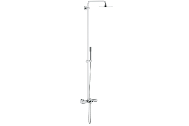 Душевая система GROHE Rainshower 210 для ванны с термостатическим смесителем для ванны, хром (27641000)