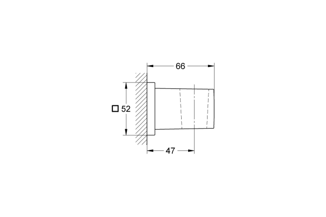 Держатель настенный для ручного душа GROHE Euphoria Cube, хром (27693000)