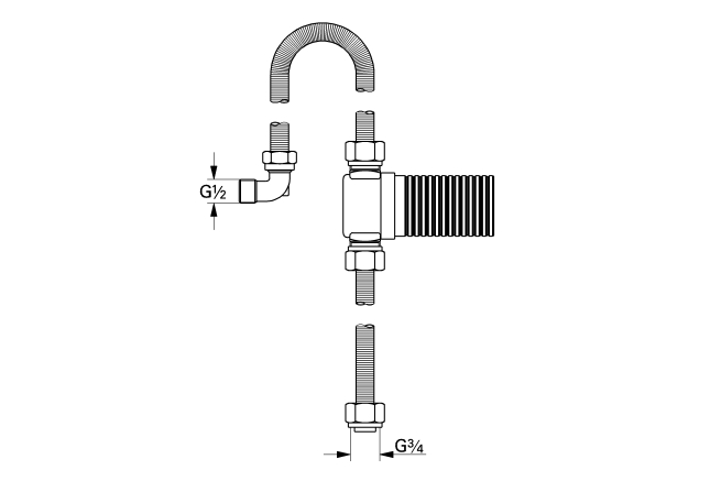 Соединительный гарнитур GROHE Talentofill (28995000)