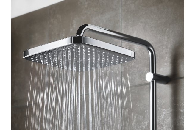 Душевая система GROHE Tempesta Cosmopolitan 250 CUBE с переключателем, хром (26694000)