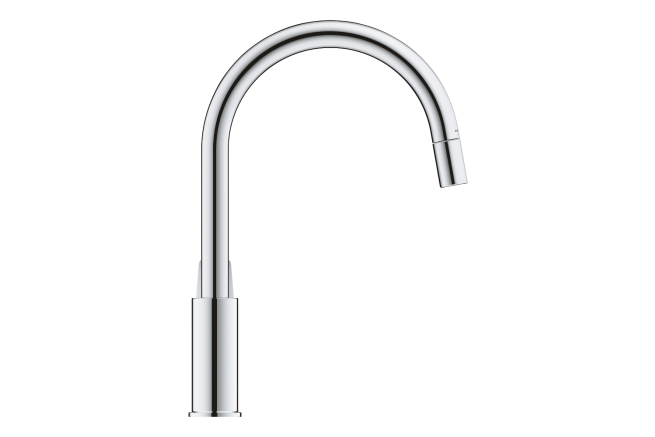 Смеситель для кухонной мойки GROHE BauLoop с вытяжным изливом, хром (30543000)