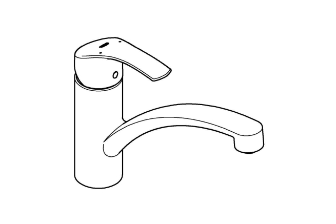 Смеситель для кухонной мойки GROHE Eurosmart, хром (32534002)