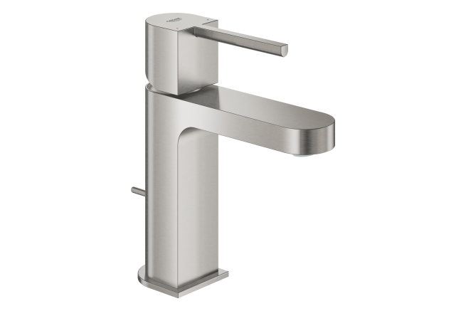 Смеситель для раковины GROHE Plus с донным клапаном, S-Size, суперсталь (32612DC3)