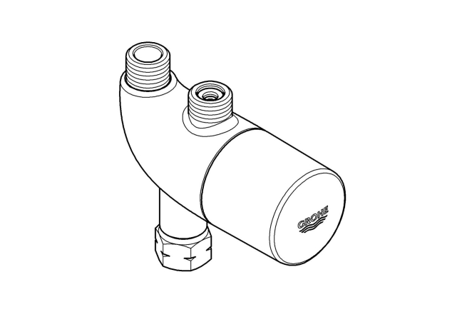 Термическая защита от ожога/ термостат для установки под раковиной GROHE Grohtherm Micro, хром (34487000)