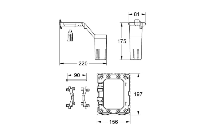 Крепежная рама GROHE Fresh (38967000)