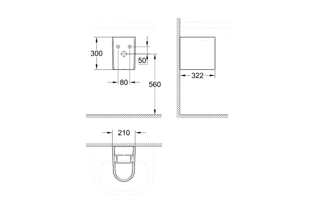 Полупьедестал для раковины GROHE Euro Ceramic, белый (39201000)