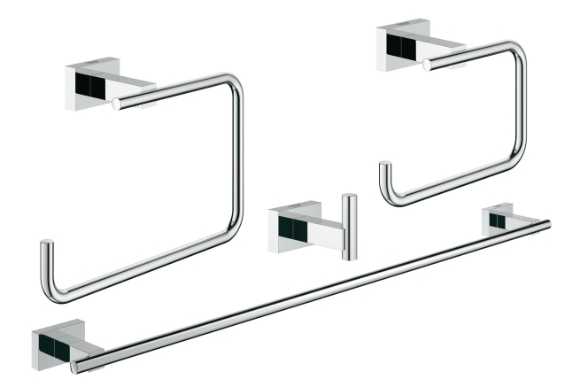 Набор аксессуаров GROHE Essentials Cube (4 предмета), хром (40778001)