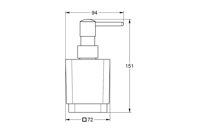 Дозатор жидкого мыла GROHE Selection Cube, хром (40805000)