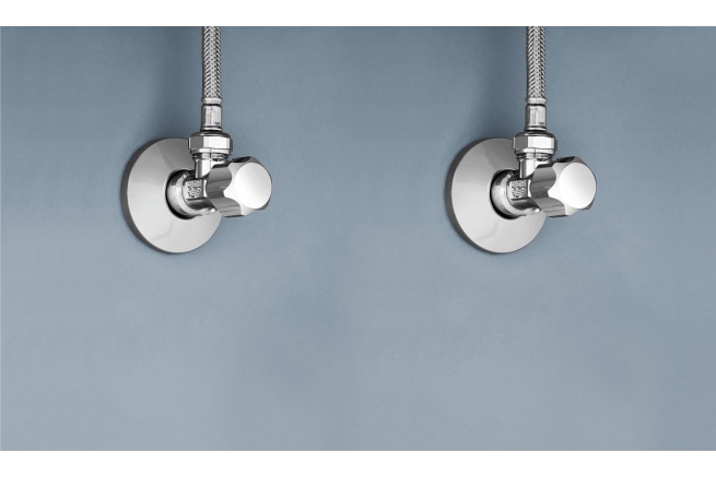 Вентиль угловой GROHE 1/2″-3/8″ для подключения смесителей, хром (22018000)