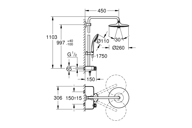 GROHE Euphoria SmartControl System 260 26509000