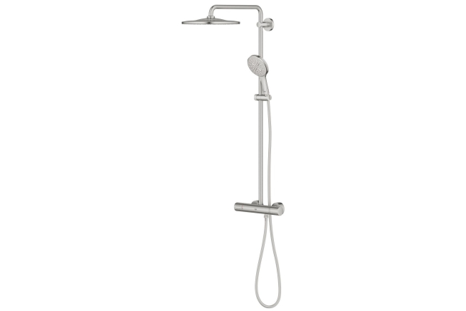 Душевая система GROHE Rainshower SmartActive 310 с термостатом для душа, суперсталь (26836DC0)