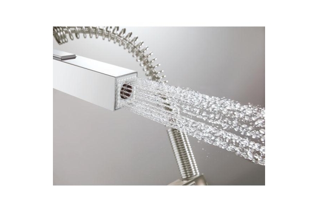 Смеситель для кухонной мойки GROHE Eurocube профессиональный, суперсталь (31395DC0)