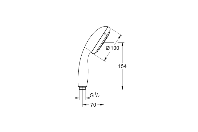 Ручной душ GROHE New Tempesta, 2 режима, хром (26161001)